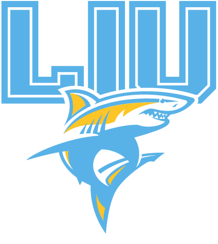 LIU Sharks Primary 2019-Pres Primary Logo iron on paper